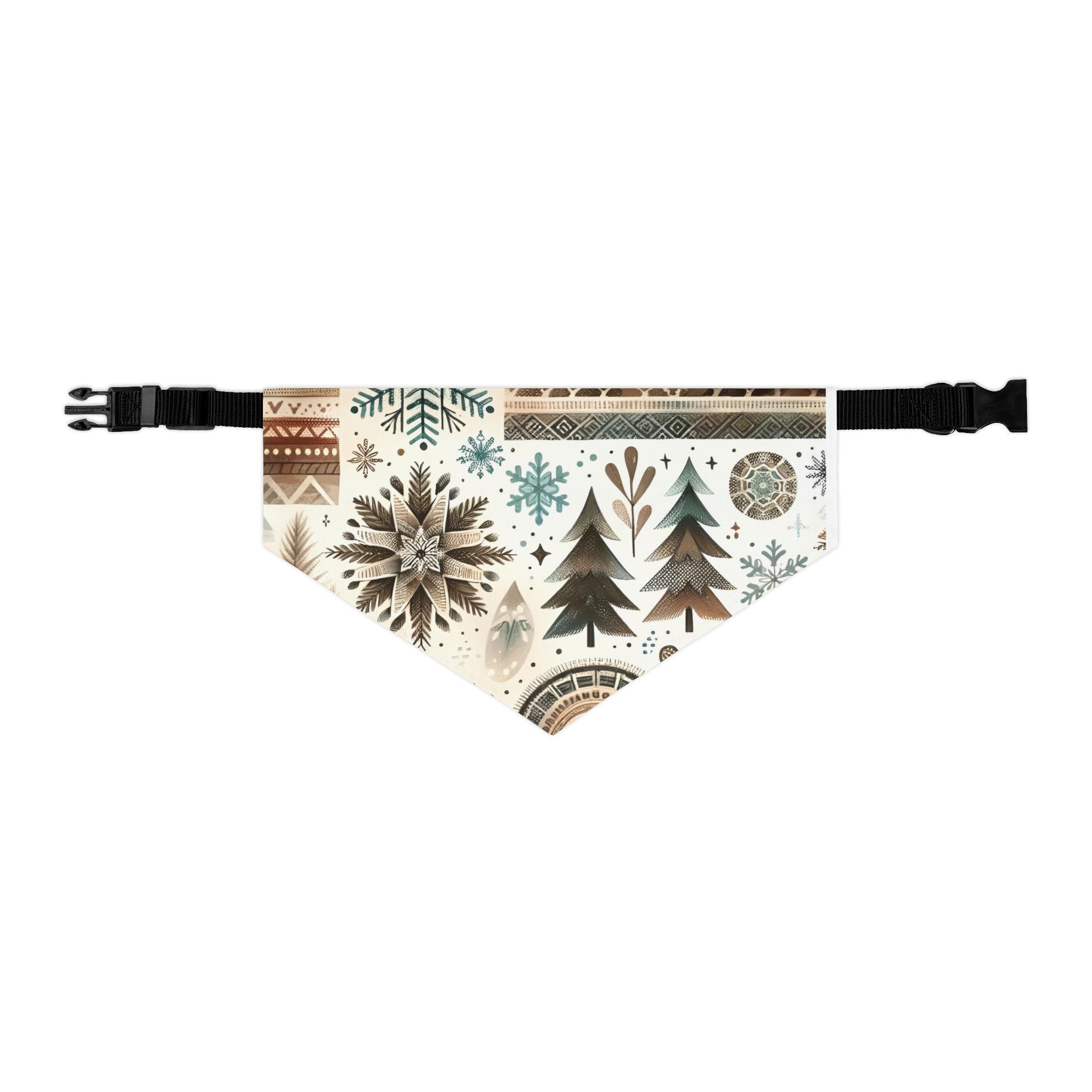 Winter-Themed Pet Bandana Collar, Holiday Dog Accessory, Festive Pet Wear, Cute Dog Scarf, Pets Christmas Gifts, Seasonal Dog Decor