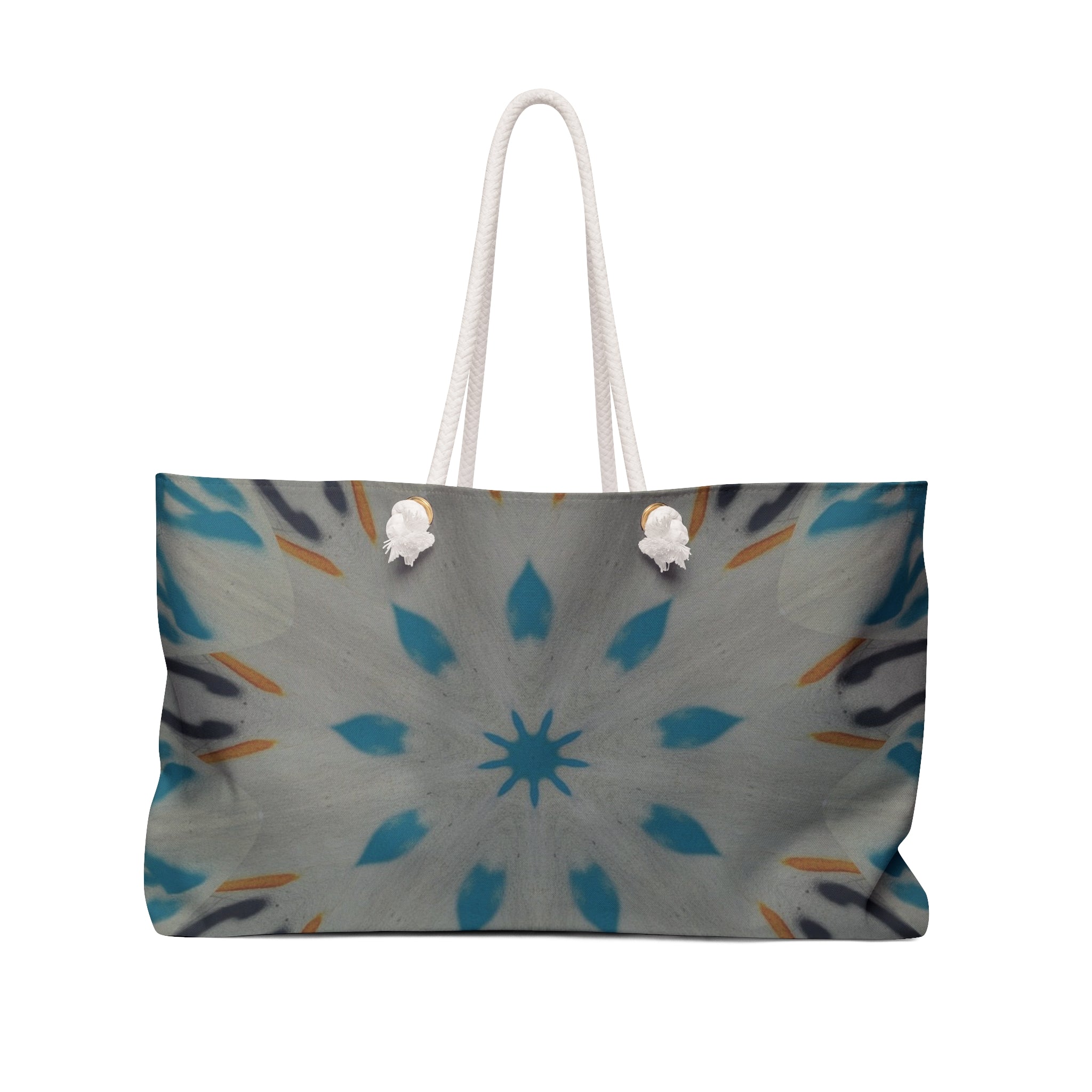 Stylish Weekender Bag with Unique Geometric Print, Travel Tote, Vacation Carryall, Beach Bag, Mother's Day Gift, Eco-Friendly Accessory
