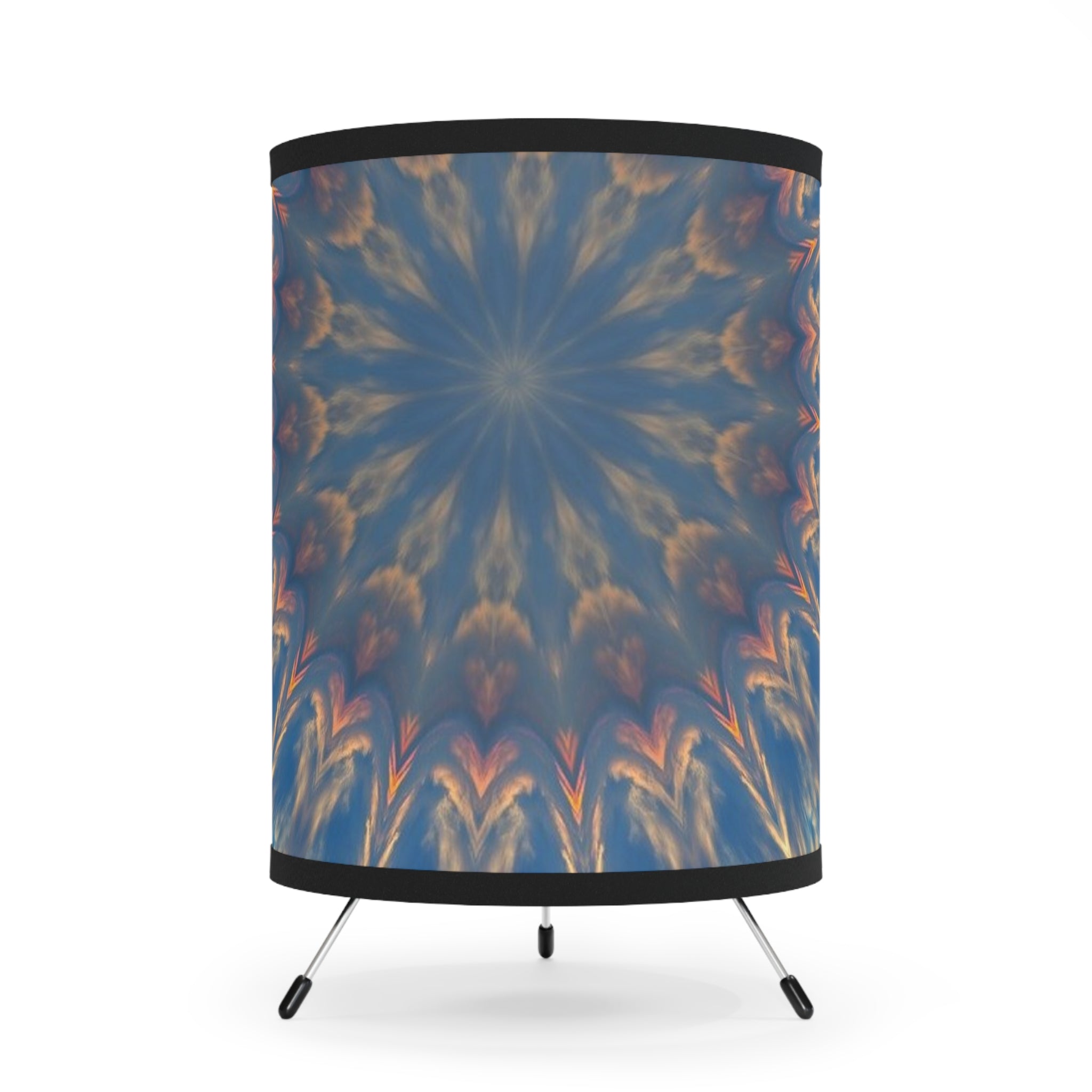 Kaleidoscope Tripod Lamp | Bohemian Home Decor, Unique Lighting, Modern Design, Gift for Her, Cozy Living Room Accent