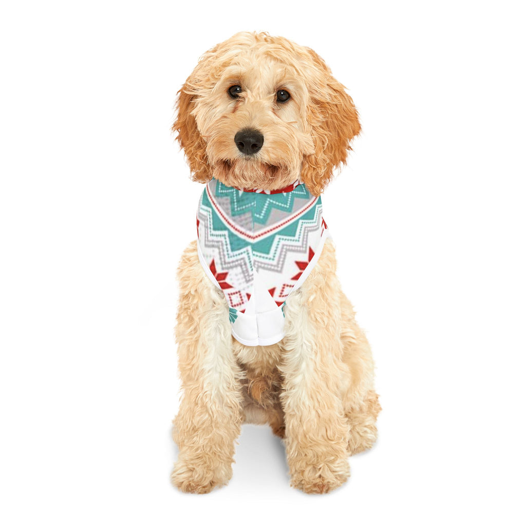 Cozy Winter Pet Hoodie - Festive Snowflake Pattern, Cute Dog Apparel, Holiday Gift for Pets, Warm Hoodie for Furry Friends