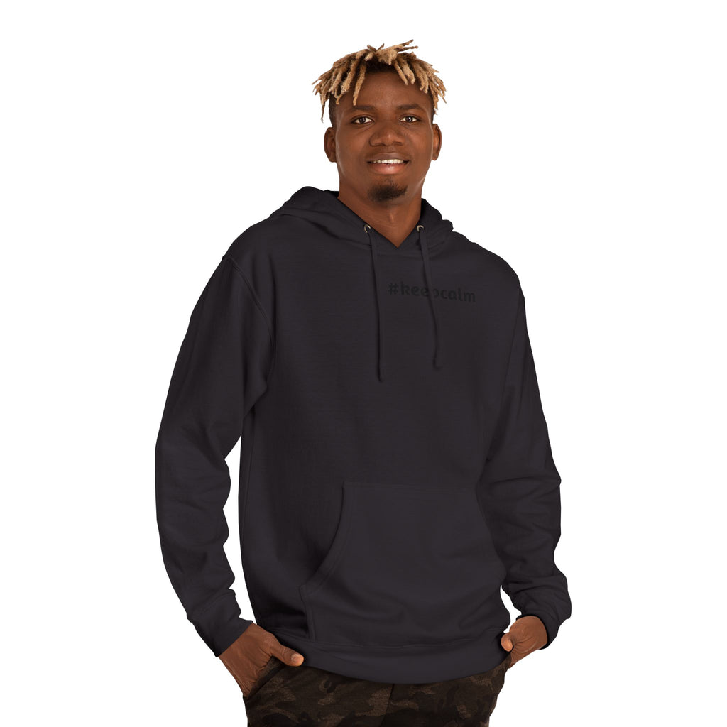 Keep Calm Unisex Hooded Sweatshirt, Cozy Gift, Casual Wear, Relaxed Hoodie, Motivation Sweater