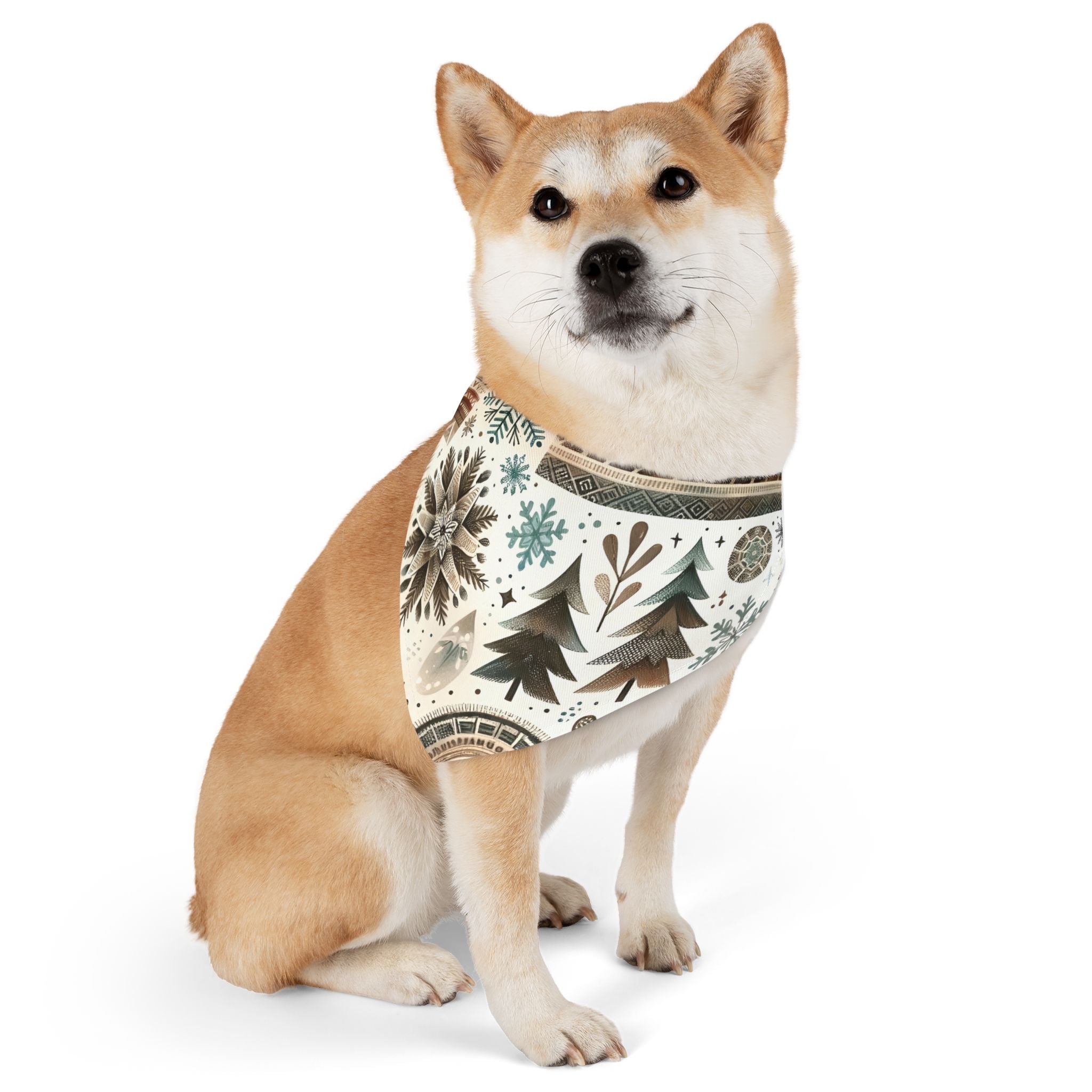 Winter-Themed Pet Bandana Collar, Holiday Dog Accessory, Festive Pet Wear, Cute Dog Scarf, Pets Christmas Gifts, Seasonal Dog Decor