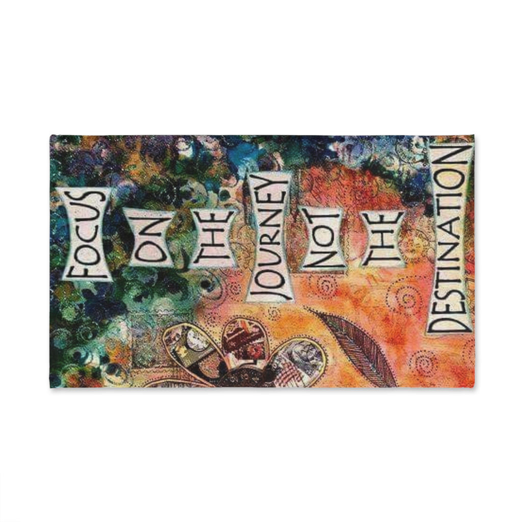 Inspirational Hand Towel - Focus on the Journey, Motivational Kitchen Decor, Gift for Travelers, Home Living Essentials, Unique [...]
