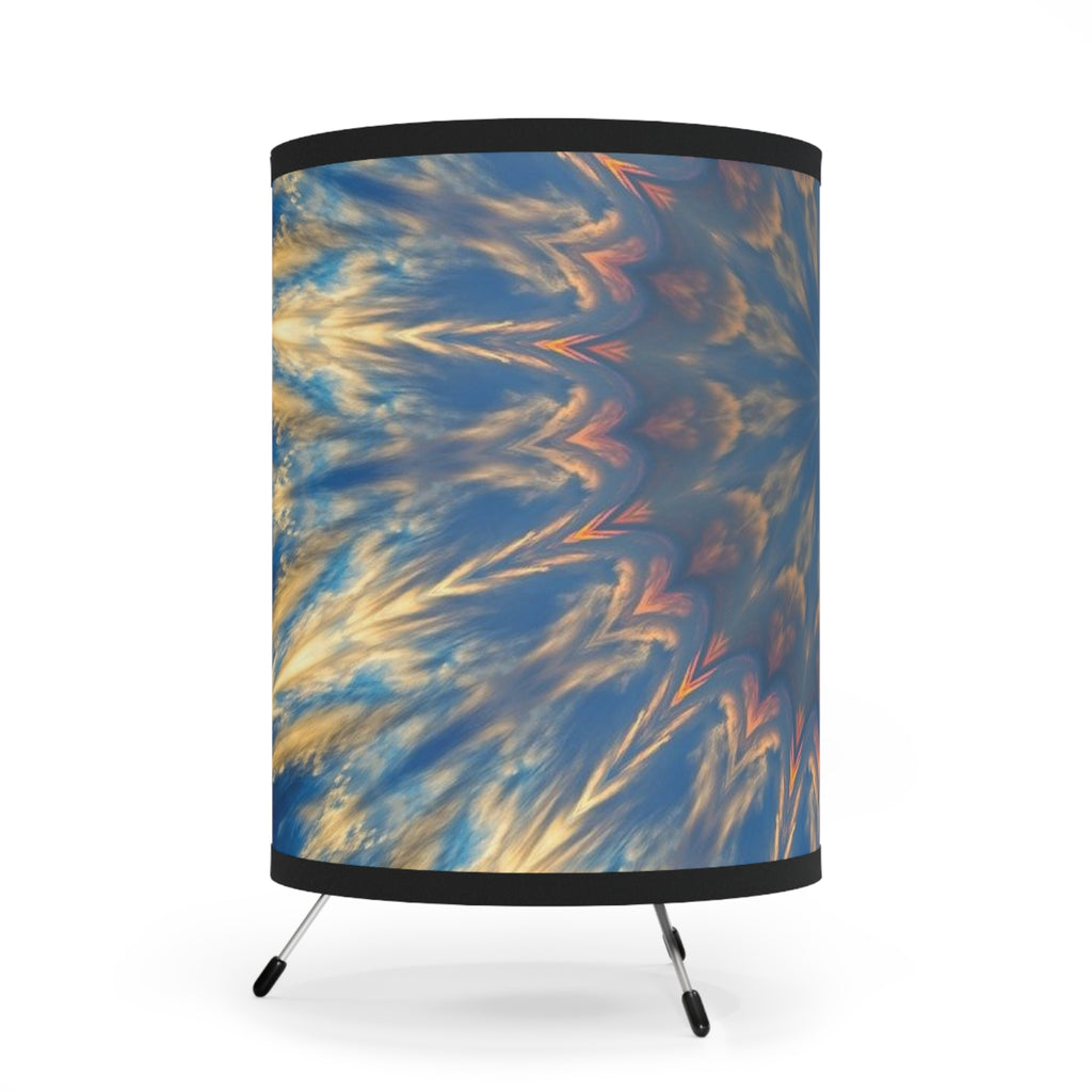 Kaleidoscope Tripod Lamp | Bohemian Home Decor, Unique Lighting, Modern Design, Gift for Her, Cozy Living Room Accent