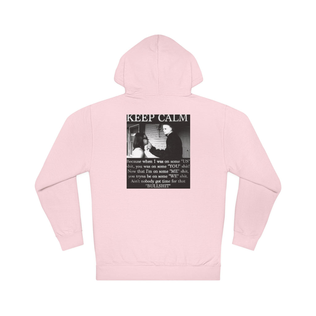 Keep Calm Unisex Hooded Sweatshirt, Cozy Gift, Casual Wear, Relaxed Hoodie, Motivation Sweater