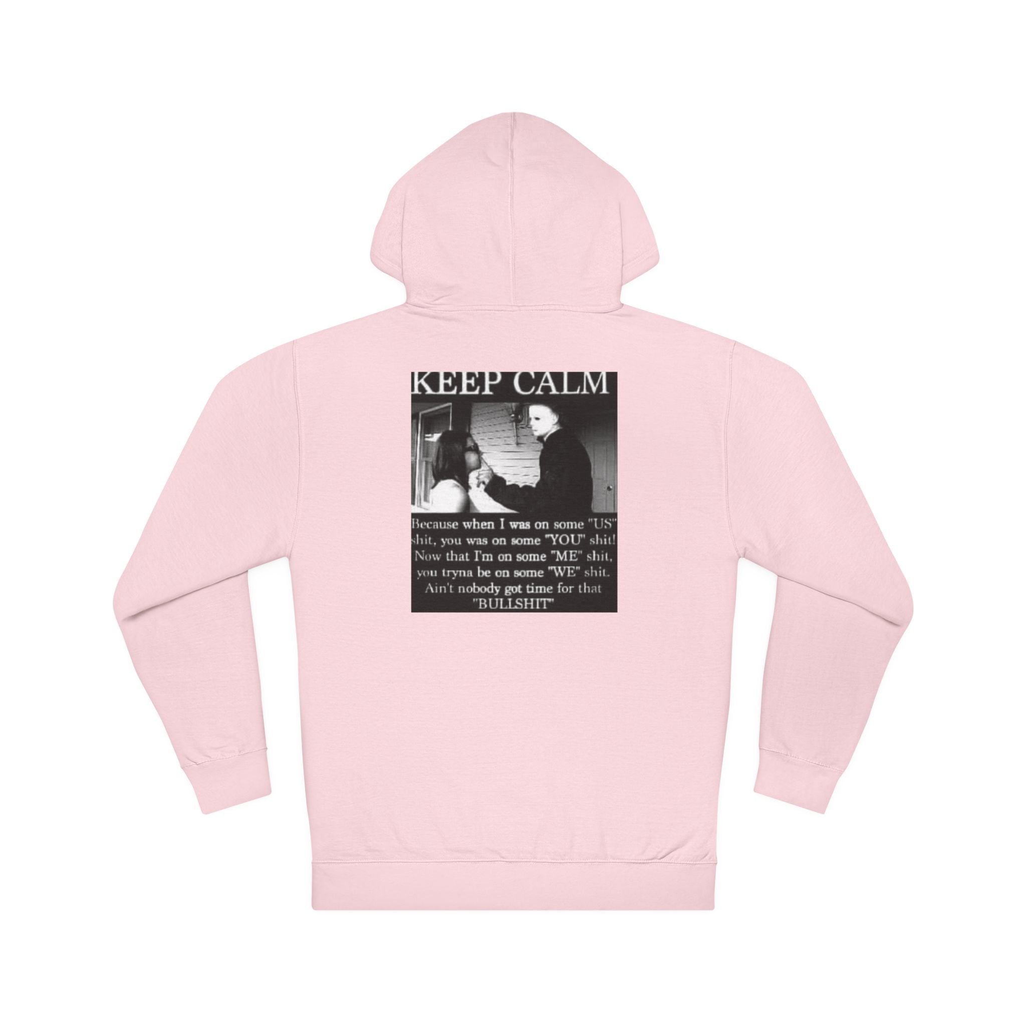 Keep Calm Unisex Hooded Sweatshirt, Cozy Gift, Casual Wear, Relaxed Hoodie, Motivation Sweater