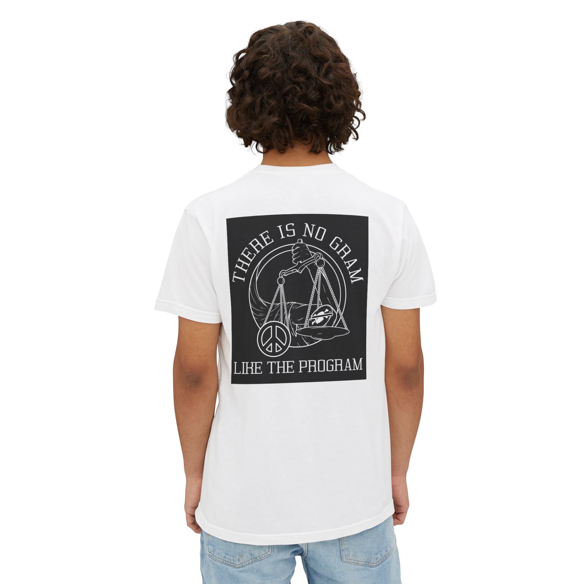 Peaceful Program Pocket Tee | Unisex Garment-Dyed T-Shirt for Casual Vibes, Perfect Gift for Friends and Family, Birthday & Relaxation Wear