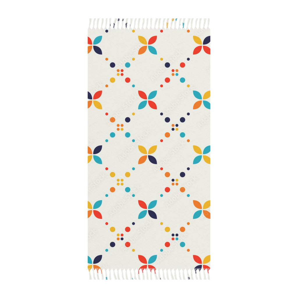 Boho Beach Towel, Vibrant Floral Picnic Blanket, Lightweight Travel Mat, Summer Poolside Accessory, Eco-Friendly Beach Gear