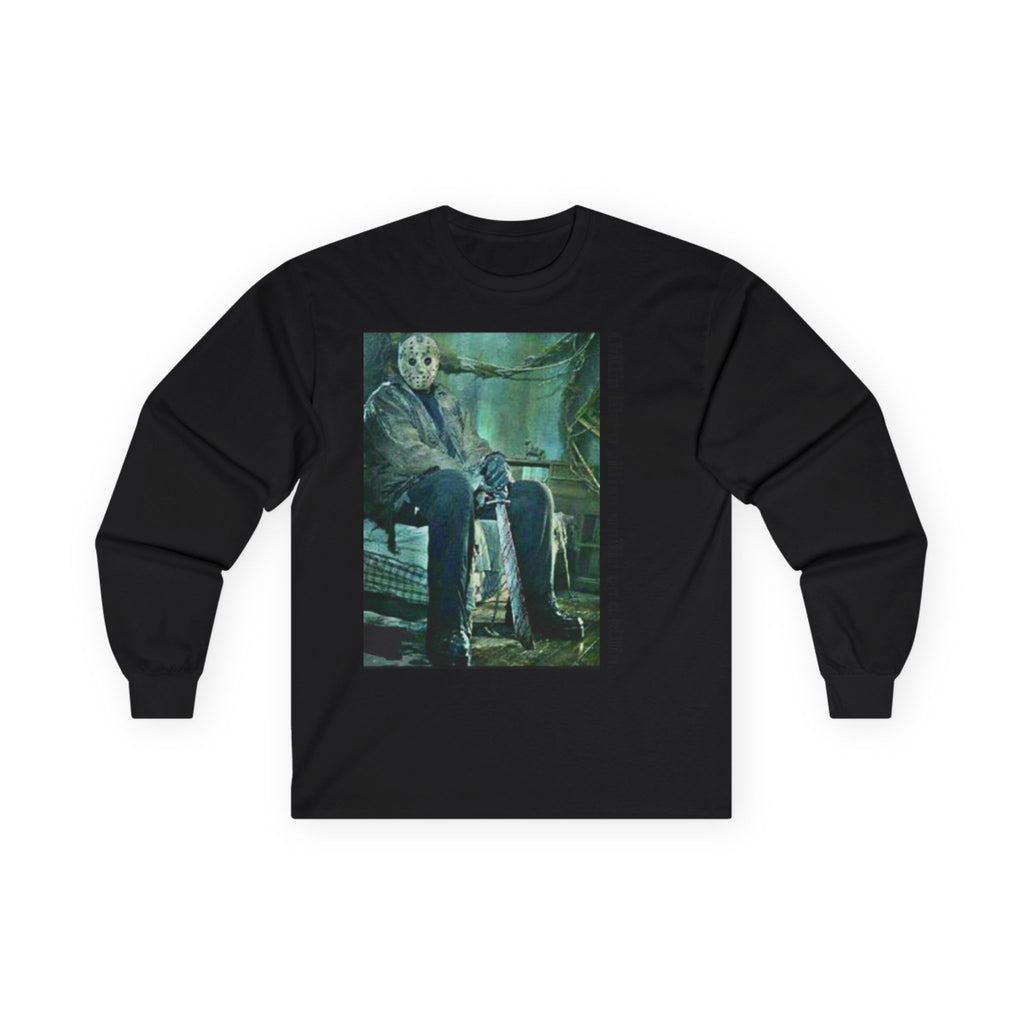 Chillin' Like a Villain Long Sleeve Tee, Cozy Casual Fashion, Perfect for Halloween, Unique Gift Idea, Everyday Comfort Wear