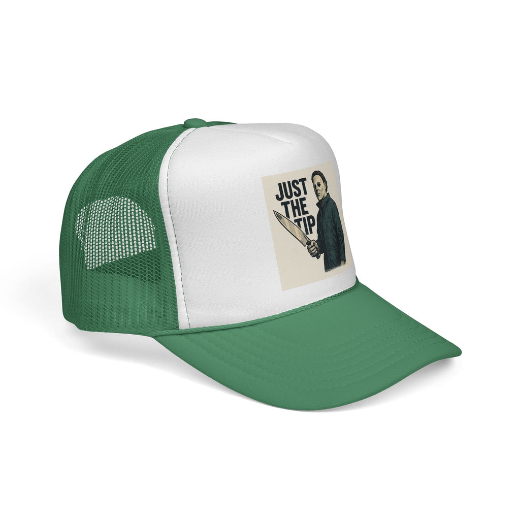 Humorous Trucker Caps - Just the Tip Graphic, Funny Gifts for Horror Fans, Unisex Adjustable Hat, Halloween Costume Accessory, Casual [...]