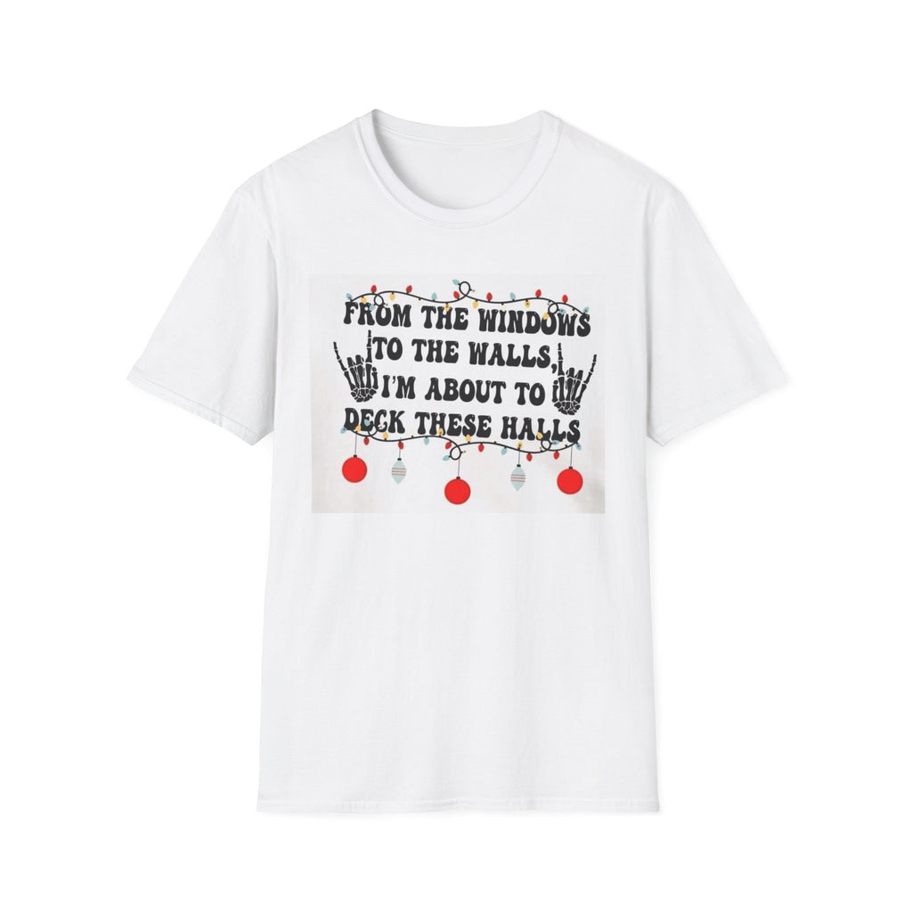 Festive Graphic Tee, Holiday T-Shirt, Christmas Shirt, Unisex Softstyle Tee, Ugly Sweater Alternative, Seasonal Apparel