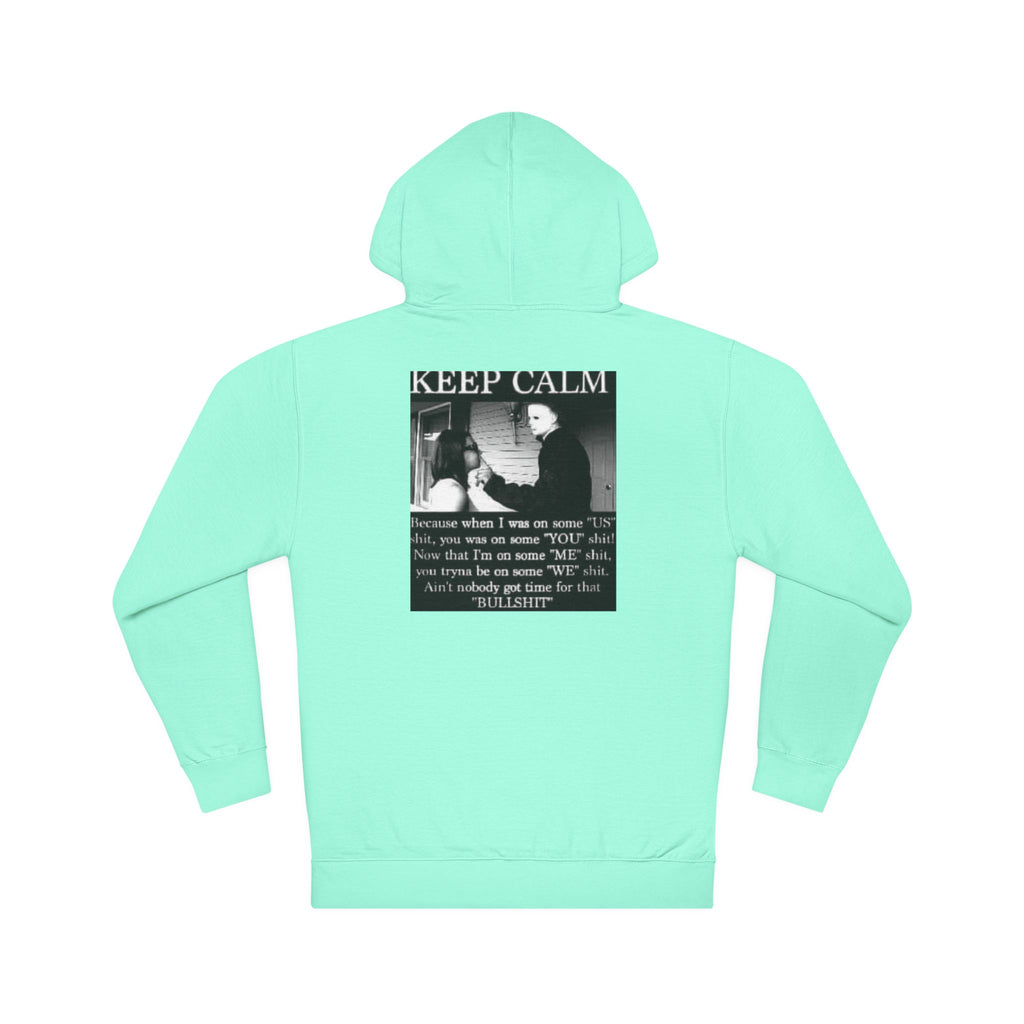 Keep Calm Unisex Hooded Sweatshirt, Cozy Gift, Casual Wear, Relaxed Hoodie, Motivation Sweater