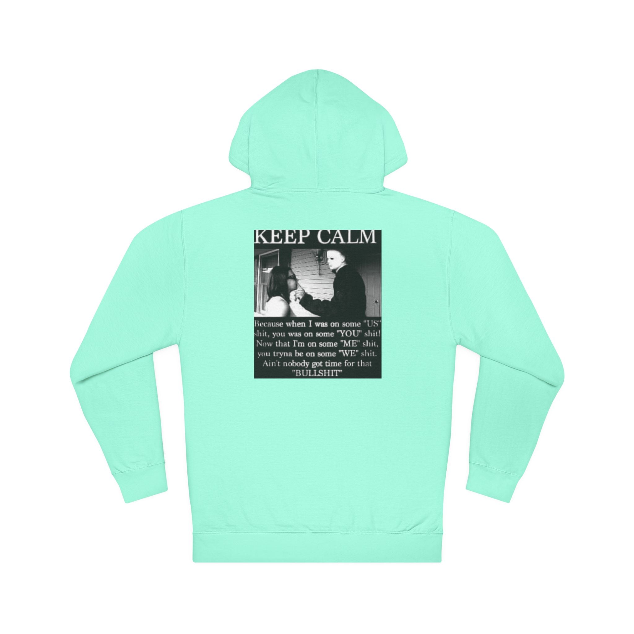 Keep Calm Unisex Hooded Sweatshirt, Cozy Gift, Casual Wear, Relaxed Hoodie, Motivation Sweater