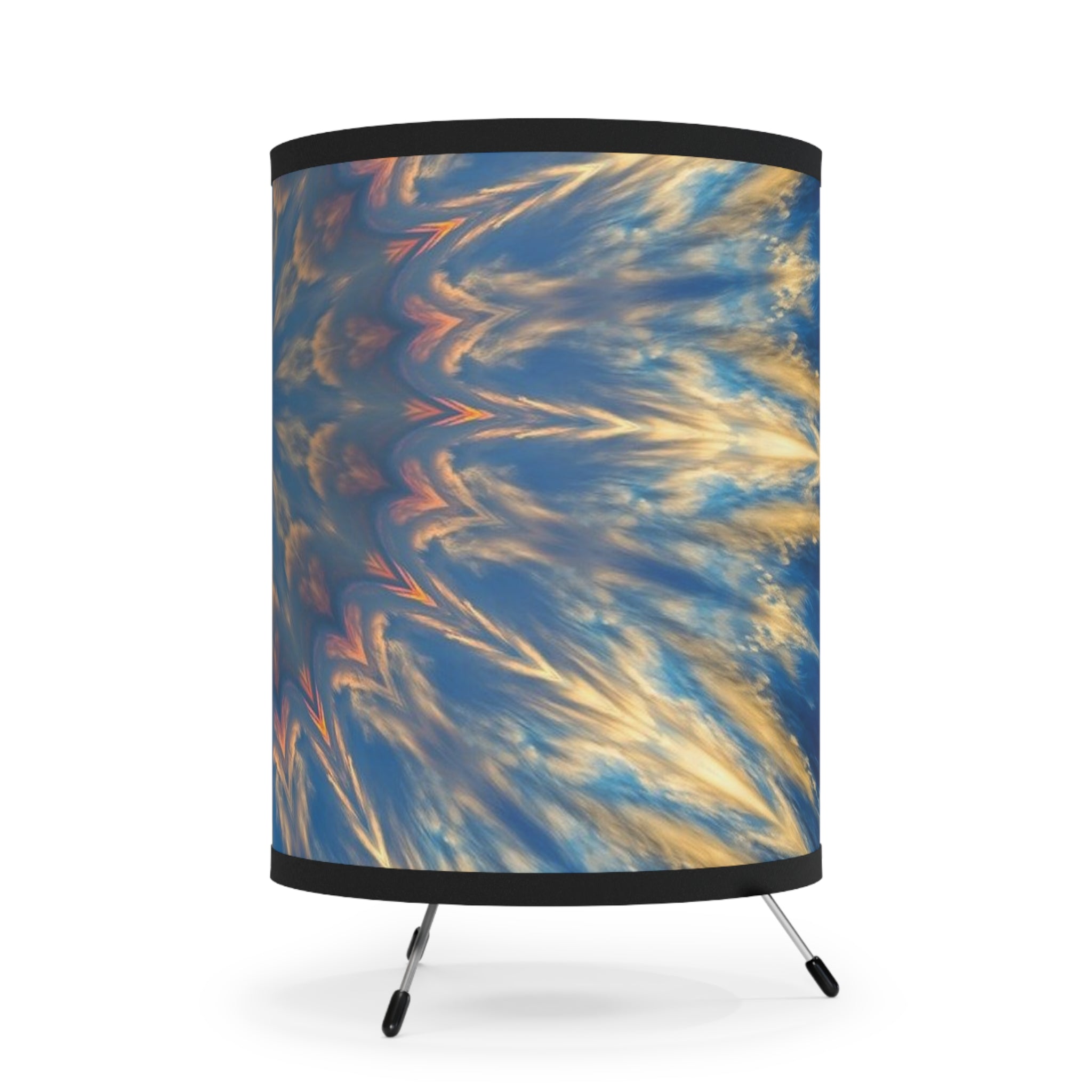 Kaleidoscope Tripod Lamp | Bohemian Home Decor, Unique Lighting, Modern Design, Gift for Her, Cozy Living Room Accent