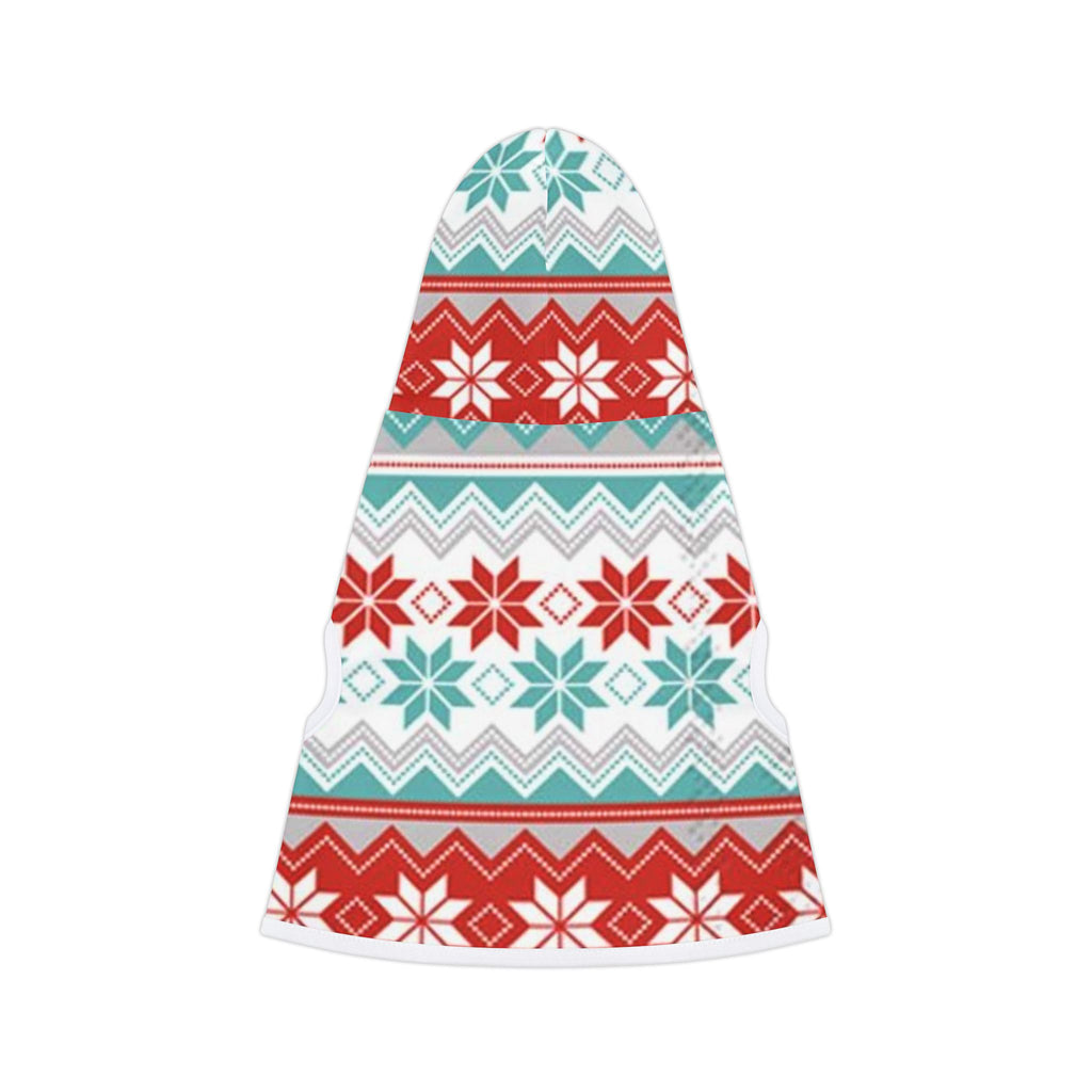 Cozy Winter Pet Hoodie - Festive Snowflake Pattern, Cute Dog Apparel, Holiday Gift for Pets, Warm Hoodie for Furry Friends