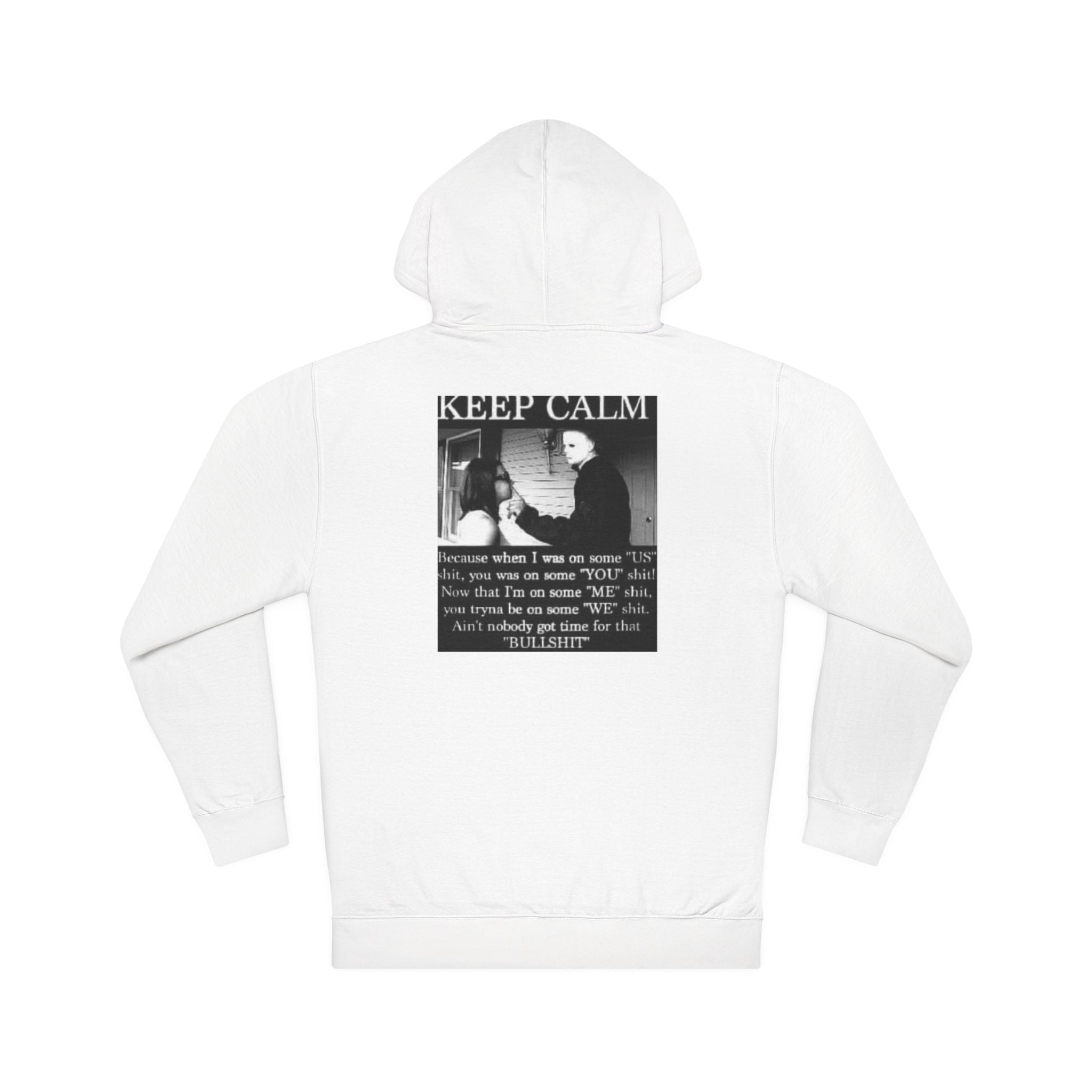 Keep Calm Unisex Hooded Sweatshirt, Cozy Gift, Casual Wear, Relaxed Hoodie, Motivation Sweater