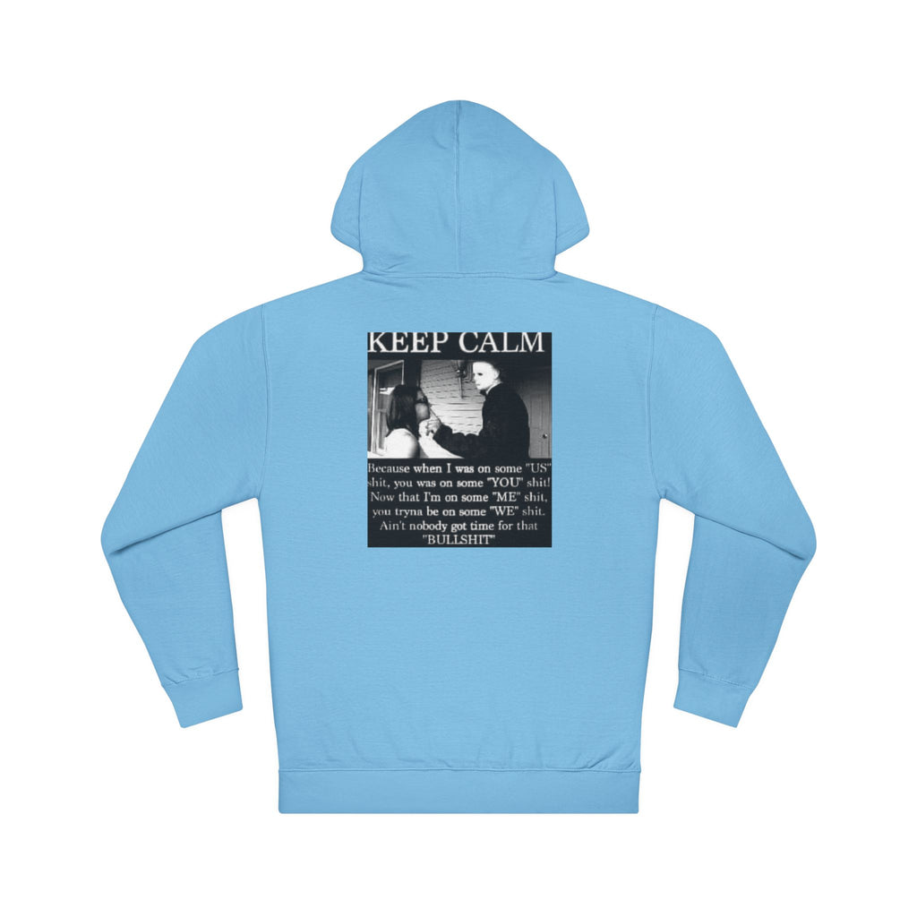 Keep Calm Unisex Hooded Sweatshirt, Cozy Gift, Casual Wear, Relaxed Hoodie, Motivation Sweater