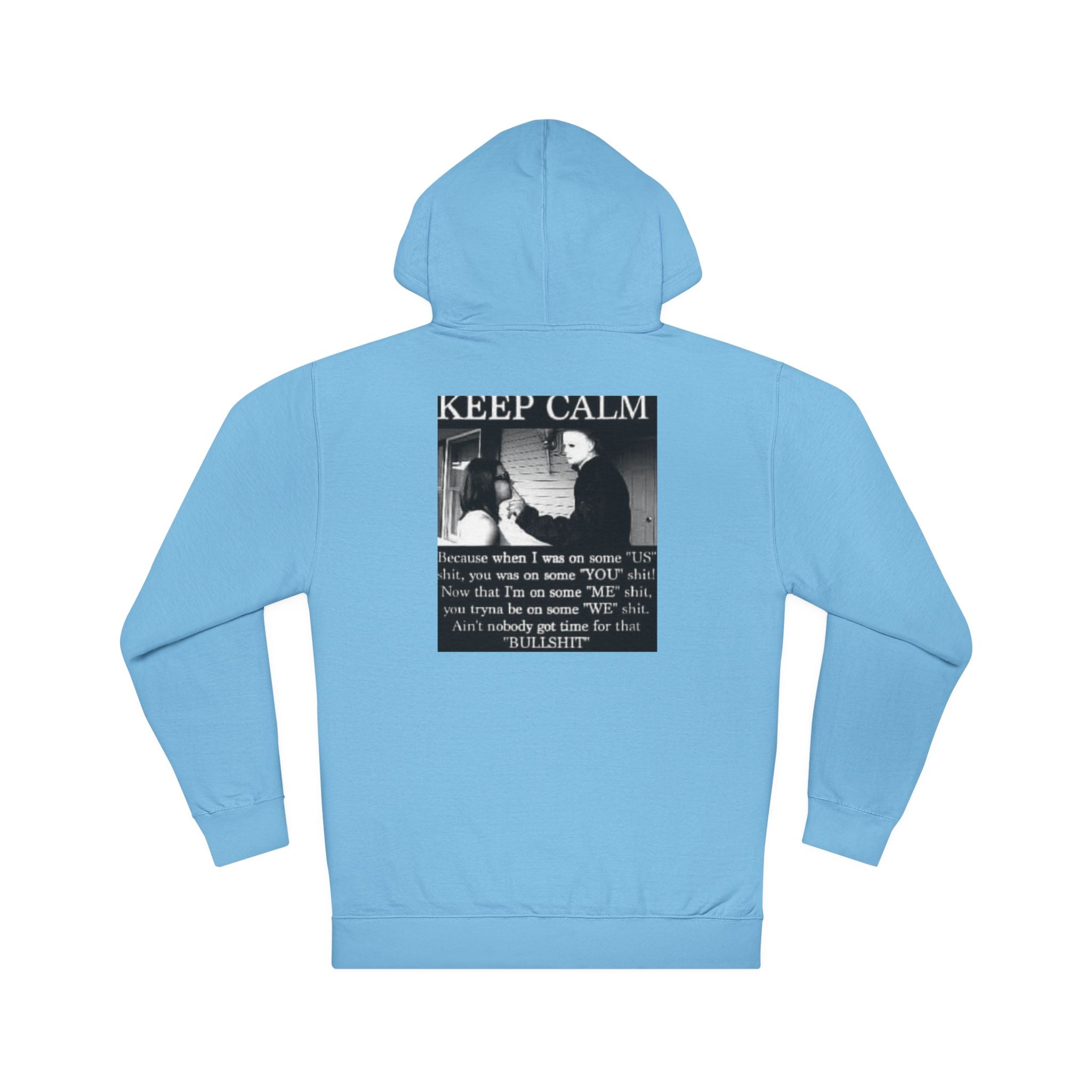 Keep Calm Unisex Hooded Sweatshirt, Cozy Gift, Casual Wear, Relaxed Hoodie, Motivation Sweater