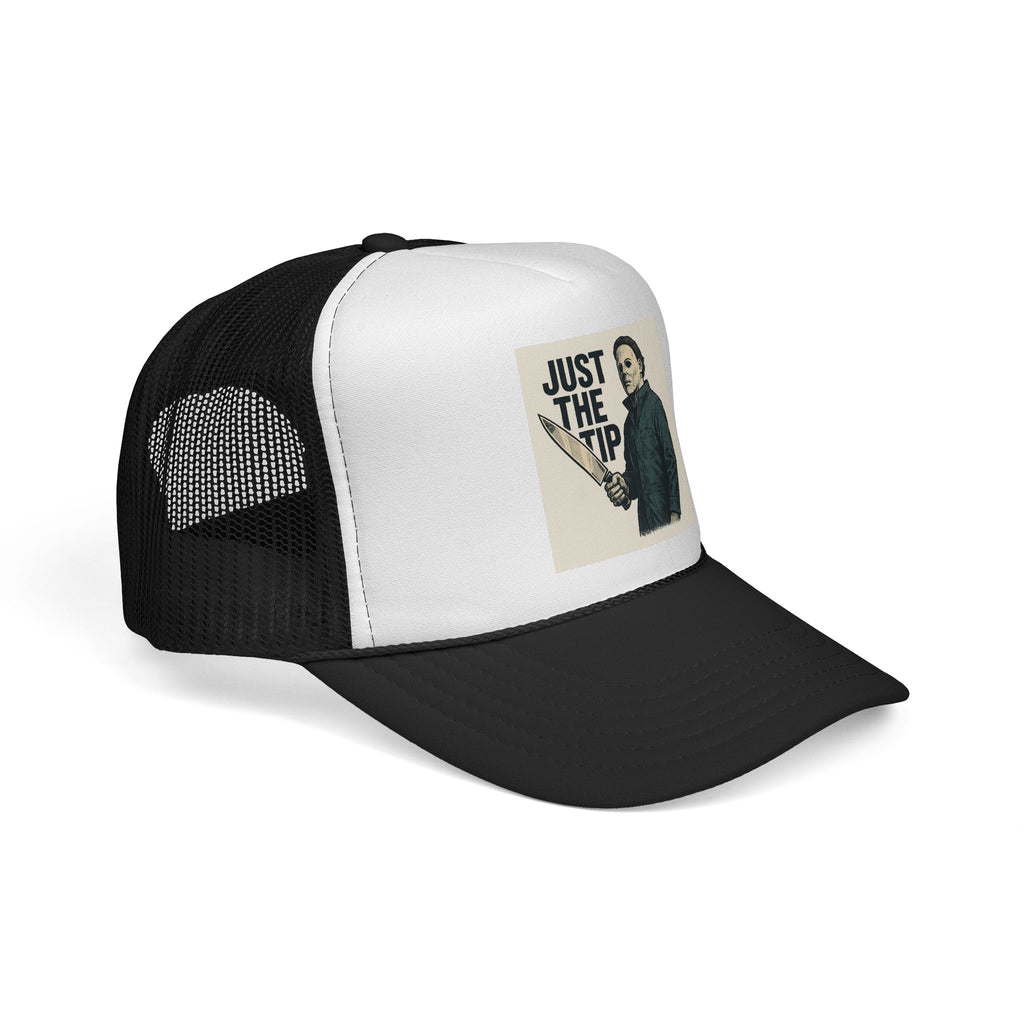 Humorous Trucker Caps - Just the Tip Graphic, Funny Gifts for Horror Fans, Unisex Adjustable Hat, Halloween Costume Accessory, Casual [...]